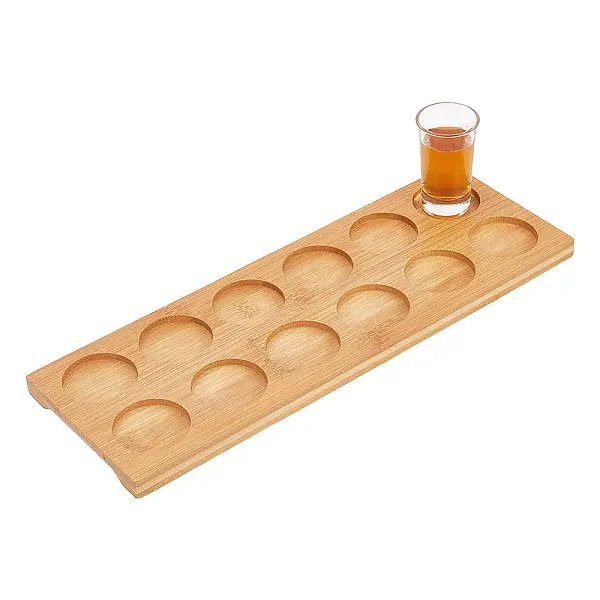 12-Slot Wood Wine Glass Holder