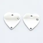 316 Surgical Stainless Steel Micro Pave Cubic Zirconia Links connectors