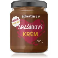 Allnature Arašidový krém s horkou čokoládou orechová nátierka s čokoládou 500 g