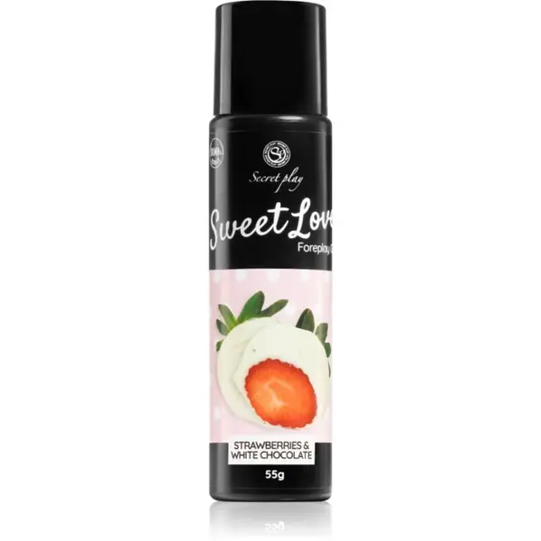 Secret play Sweet Love lubrikačný gél s príchuťou Strawberry and White Chocolate 55 g
