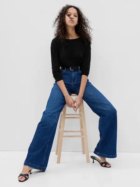 GAP Tričko s příměsí lnu - Dámské