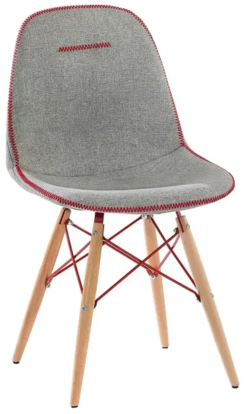 Čalouněná židle lincoln - šedá