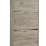 Výklopný botník 3-dvířkový vincent - dub šedý