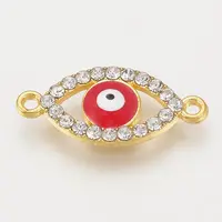 Alloy Rhinestone Links connectors