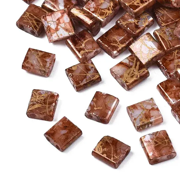 Opaque Spray Painted Drawbench Glass Seed Beads