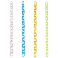 4Pcs 4 Colors Acrylic Cross Chains