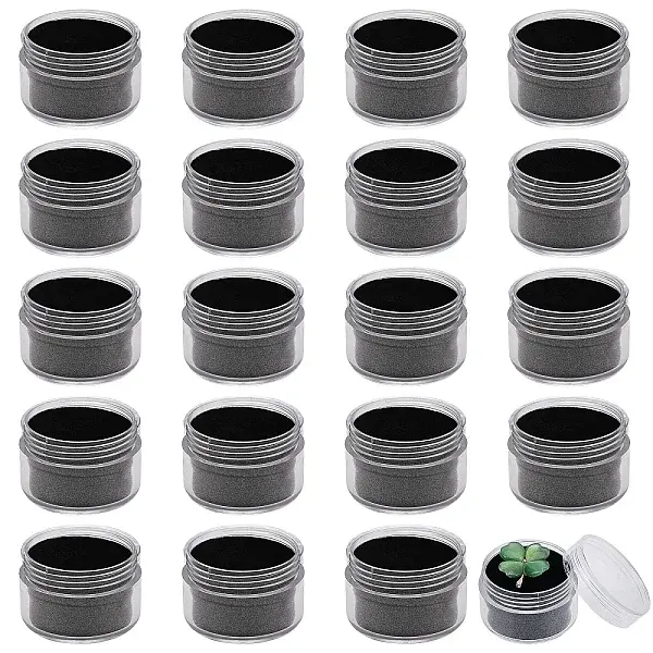 Round Jewelry Plastic Loose Diamond Storage Box