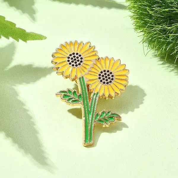 Sunflower Enamel Pins