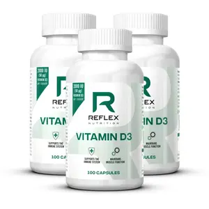 Reflex Nutrition Vitamin D3 100 pcs kapsuly s vitamínom D 222 g