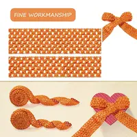 2 Rolls 2 Sizes Polyester Elastic Ribbon