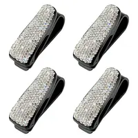 4Pcs Plastic Glasses Holders for Car Sun Visor