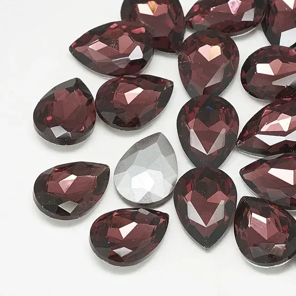 Pointed Back Glass Rhinestone Cabochons