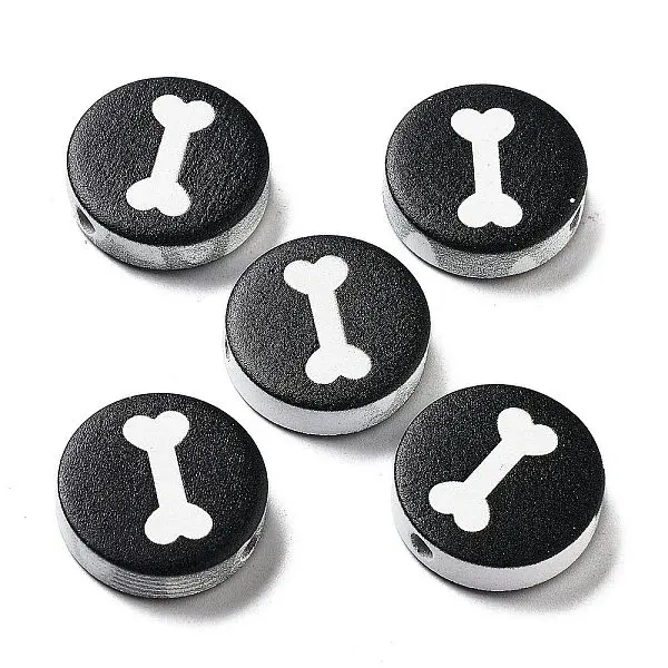 Dog Theme Wood Beads