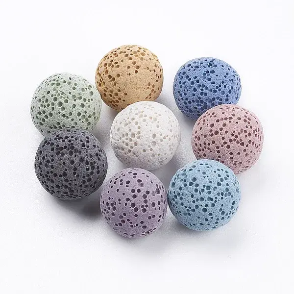 Unwaxed Natural Lava Rock Beads