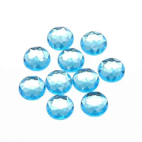 Acrylic Rhinestone Flat Back Cabochons