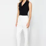 Trendyol Black Crop Premium Yarn/Special Yarn Vest Look Knitwear Sweater