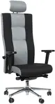 MULTISED Záťažové kreslo BZJ 487 XAL NED2/ NED6, čierne/ svetlo šedé nosnosť 200 kg