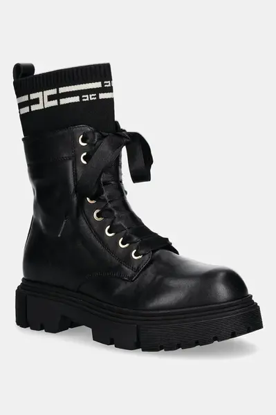 Detské kožené workery Elisabetta Franchi