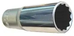 Nástrčné hlavice prodloužené 1/2",12-hranné, různé velikosti - JONNESWAY Velikost: 8 mm