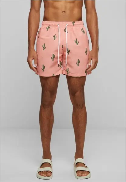 Pattern of swimming shorts cactus aop
