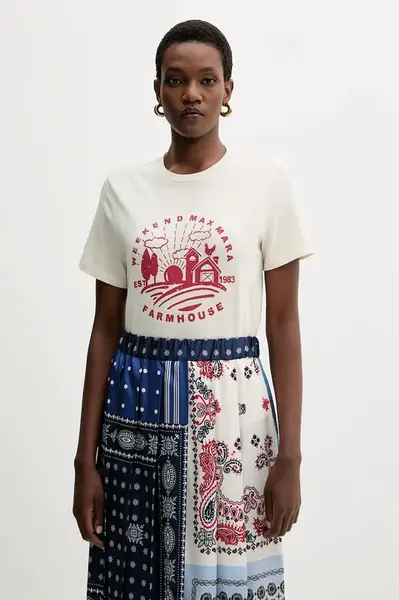 Bavlnené tričko Weekend Max Mara CLOWN