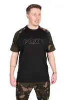 Fox tričko black camo outline t-shirt - l