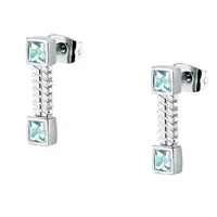 Morellato Ocelové visací náušnice s krystaly Gioia SAVY41