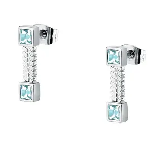 Morellato Ocelové visací náušnice s krystaly Gioia SAVY41