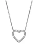Fossil Ocelový náhrdelník se srdíčkem JF04333040