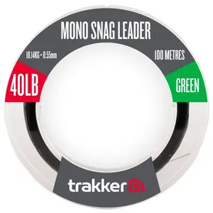 Trakker šokový vlasec snag leader green 100 m - 0,65 mm 27,2 kg 60 lb