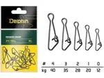 Delphin karabinka hooked snap 10 ks - velikost 1 nosnost 20 kg