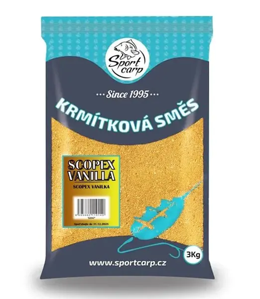 Sportcarp krmítková směs 3 kg - scopex vanilla