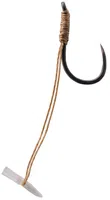 Korum navázané háčky quickstop hook hairs barbless 4 ks - velikost háčku 8