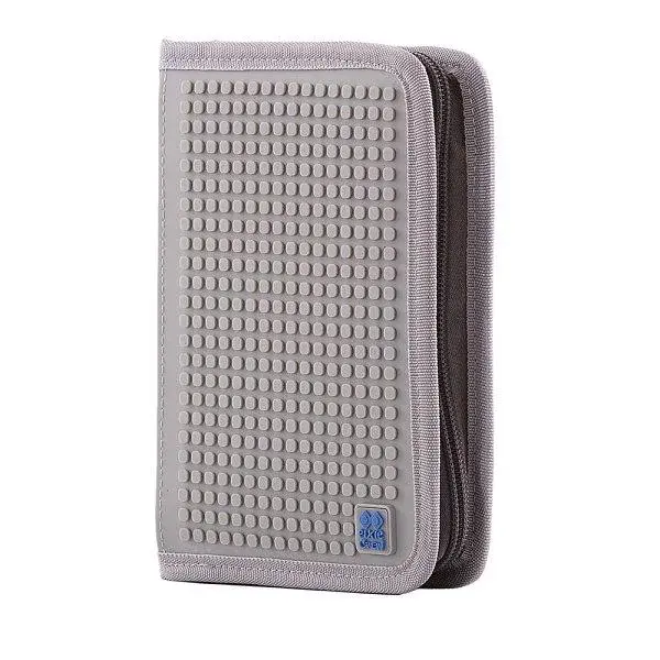 PIXIE CREW školský peračník Šedo-modrý