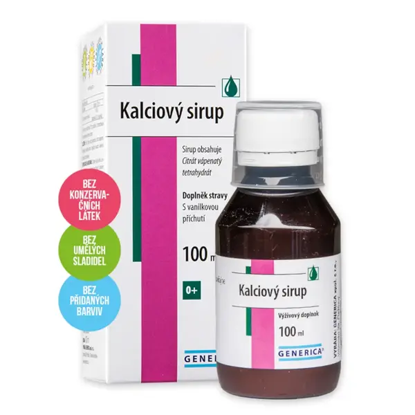 Kalciový Sirup 100ml Generica