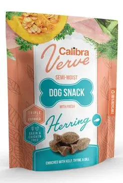 Calibra Dog Verve semi-moist Snack Fresh Herring 150g