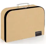 Detský lamino kufrík - 34 cm - Kraft nature