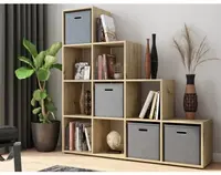 Regál s 10 přihrádkami Felicia, dub artisan