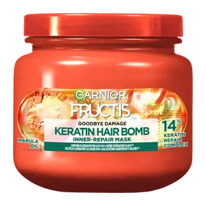 GARNIER Fructis Goodbye damage keratin hair bomb maska na vlasy, 320 ml