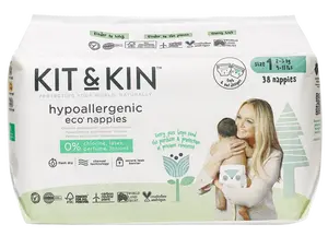 KIT & KIN Eko plenky, velikost 1 38 ks