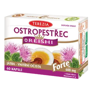 TEREZIA Ostropestřec+Reishi Forte 60 kapslí