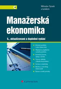 E-kniha: Manažerská ekonomika od Synek Miloslav