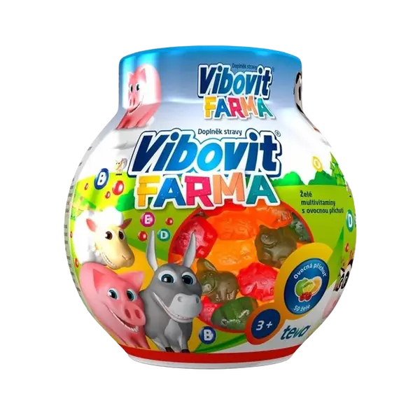 VIBOVIT Farma želé multivitamíny 50 ks