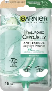 GARNIER Skin Naturals Cryo Jelly oční textilní maska s chladivým efektem -7 °C, 5 g