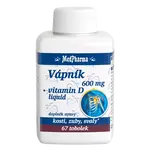 MEDPHARMA Vápník 600 mg + Vitamin D-liquid 67 tobolek