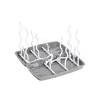 BABYONO Odkvapkávač fliaš skladací šedý