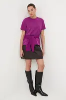 Bavlnené tričko Medicine dámske, fialová farba