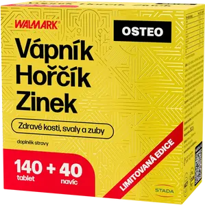 WALMARK Vápnik, Horčík, Zinok Osteo 180 tabliet