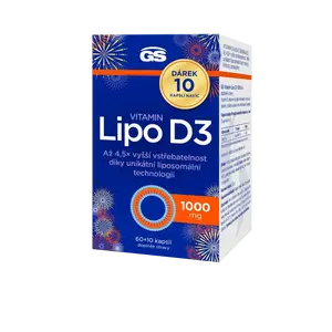 GS Vitamín Lipo D3, 1000 IU, 70 kapslí