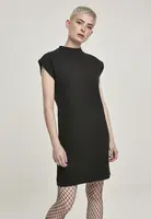 Dámské šaty Terry s prodlouženým ramenem černé